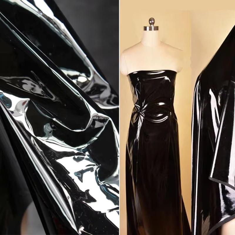 Home Textiles Designer - 0.2mm TPU Fabric Black PVC Plastic
