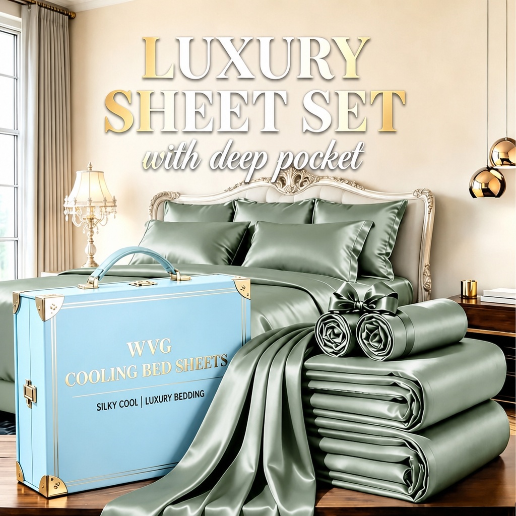 Fitted Sheet Deep - Extra Deep Pocket Bamboo Fiber Sheets