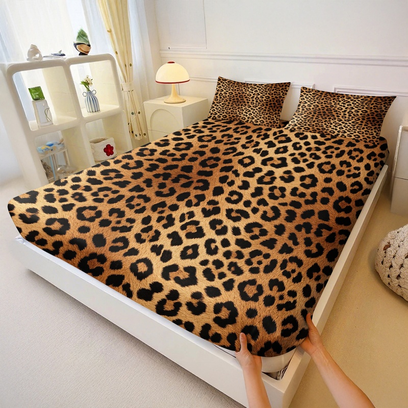 3Pcs Fitted Sheet Set,Retro Le - Fitted Sheet Deep review and price