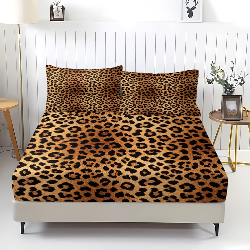3Pcs Fitted Sheet Set,Retro Le - Fitted Sheet Deep review and price